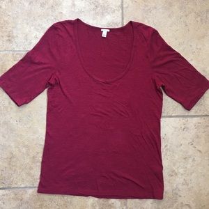 J Crew scoop neck t shirt size med